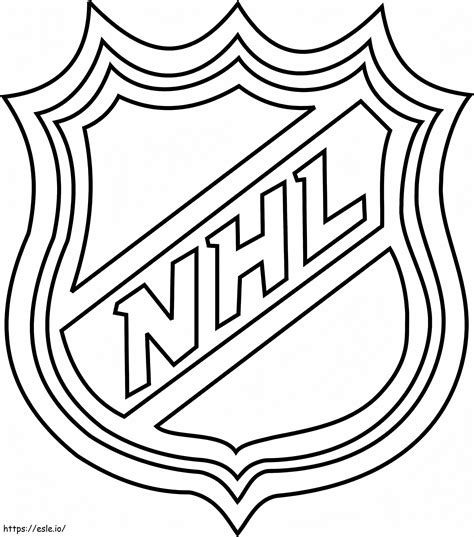 NHL Logo coloring page