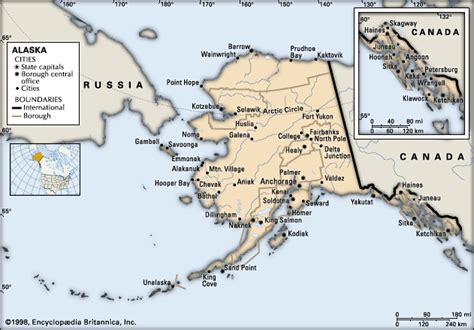 Alaska: Alaska with detail of Alexander Archipelago - Students ...