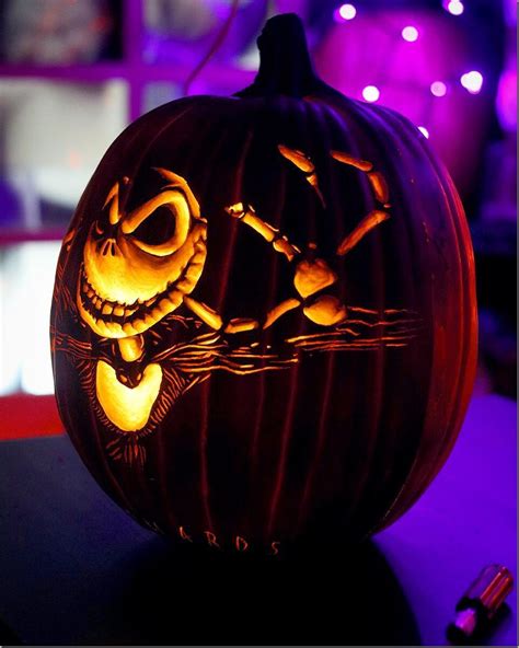 This Wonderful Jack Skellington Pumpkin Carving Will Reach Out And Grab ...