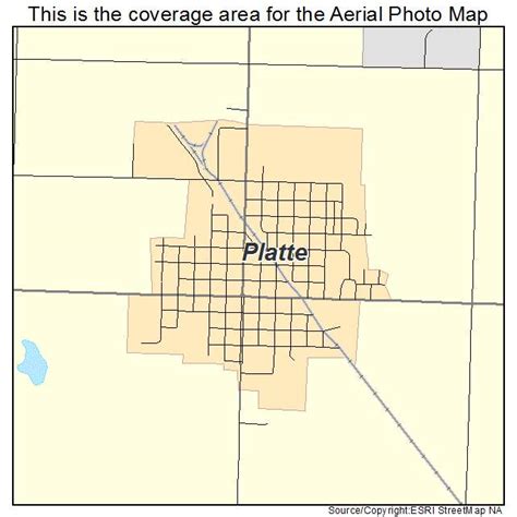 Aerial Photography Map of Platte, SD South Dakota