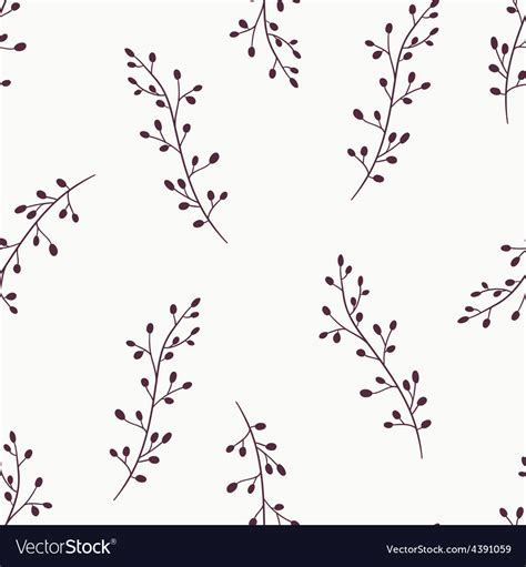 Simple floral seamless pattern background Vector Image