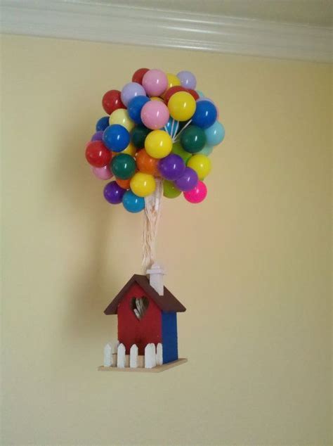 Up inspired birdhouse! | Balloon house, Balloons, Disney decor