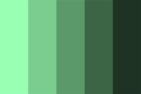 Shades of Mint Green Color Palette