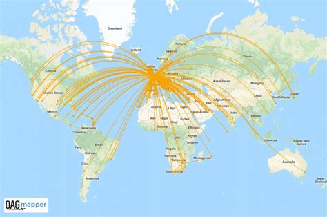 British Airways Route Map Africa