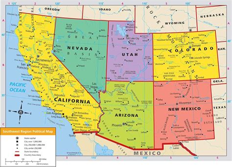 Map Of Us Southwest