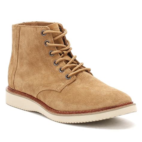 Lyst - TOMS Mens Toffee Brown Suede Porter Boots in Brown for Men