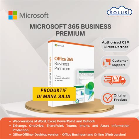 Harga Jual Lisensi Microsoft 365 Business Premium Original 2024 ...