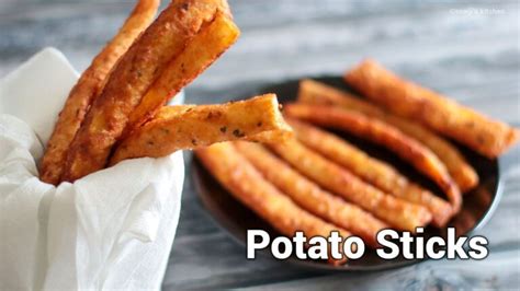 Potato Sticks - Aloo Snacks | Crispy potato sticks | Potato fingers ...