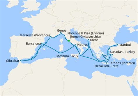 The Best of the Mediterranean from Rome, Princess Cruises, 22nd April ...