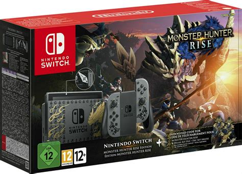 Nintendo Switch (2019 Edition) 32GB Monster Hunter Rise (Official ...