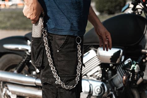 Some reservation Classic Biker Wallet Chain Leash 18" Long Men's Women ...