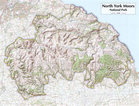 North York Moors National Park Map - Channa Antonetta