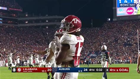 Alabama INSANE game winning touchdown vs Auburn 2023 Iron Bowl - Win ...