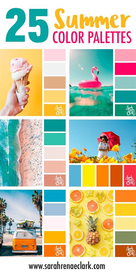 25 Summer Color Palettes | Inspiring color schemes by Sarah Renae Clark