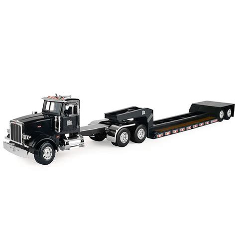 ERTL Big Farm Peterbilt Model 367 Semi Vehicle/Truck w/ Lowboy Trailer ...