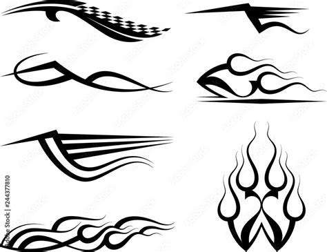 Tribal Car Decal : Vinyl Ready, Vehicle Graphics Design Stock Vector ...