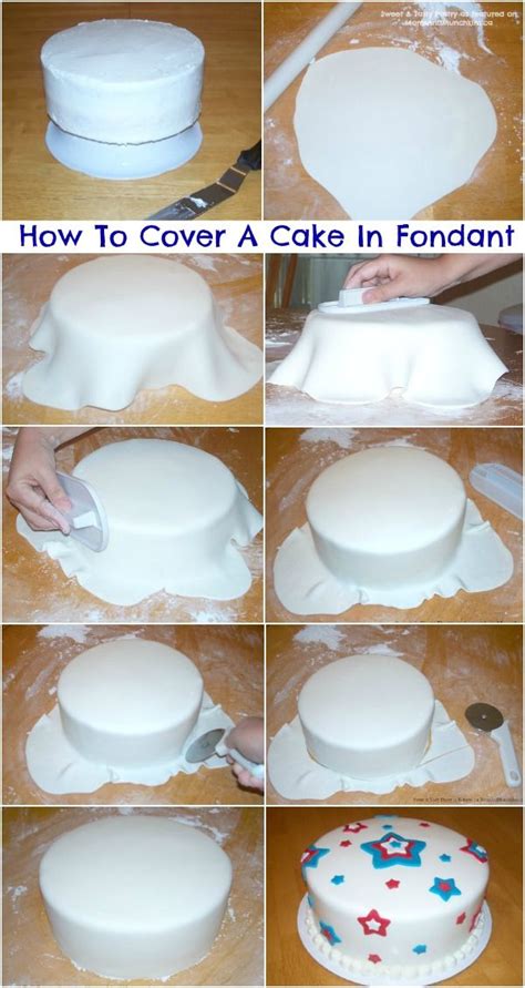 How To Cover A Cake With Fondant (Tutorial) | Fondant recipe, Cake ...