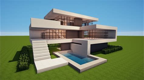 Minecraft: How to Build a Modern House - Best House Tutorial - YouTube