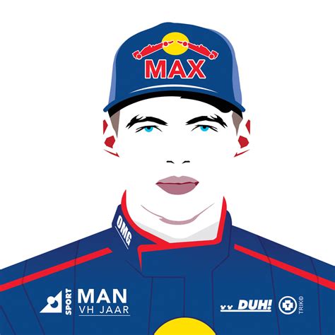 Max Verstappen Caricature