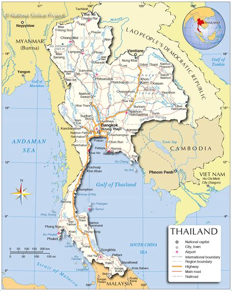 Map Of Thailand With Provinces – The World Map