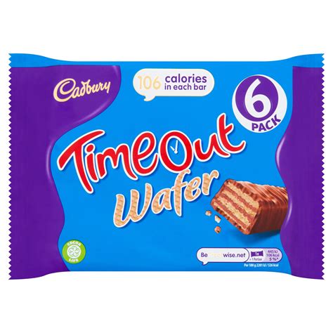 Cadbury Timeout Wafer Bar 6 Pack 121.2g | Multipacks | Iceland Foods