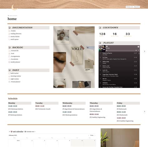 21 Aesthetic Notion Dashboards From The Community Life Wiki, Journaling ...