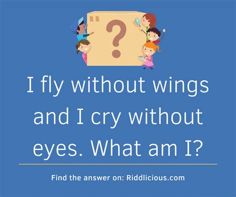 I fly without wings and I cry without eyes. What am I?