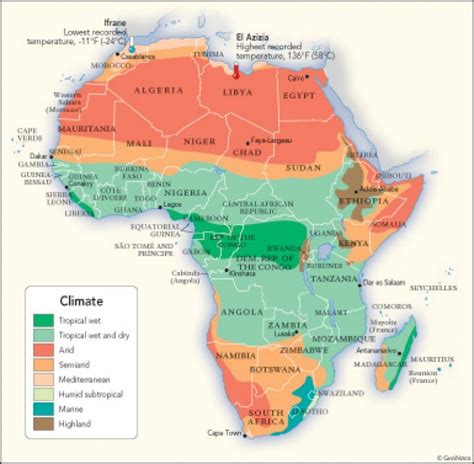 Best Photos Of Climate Map Of Africa Africa Climate Zone Map Inside ...