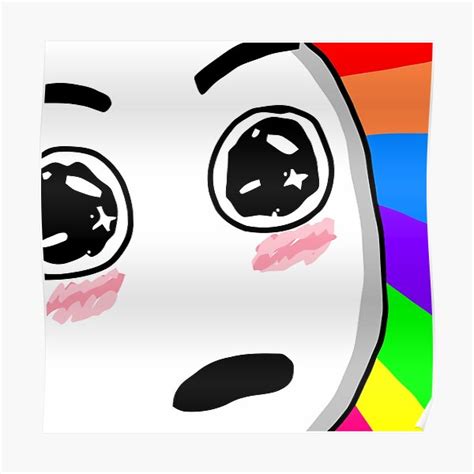 "Wow meme face" Poster for Sale by Nathan26 | Redbubble