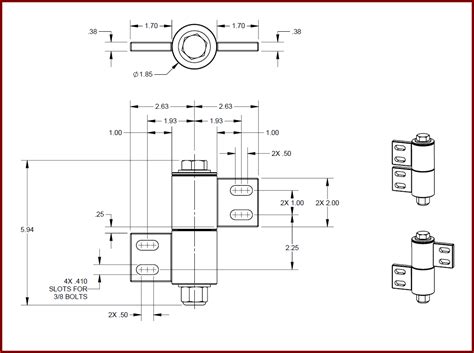 Barrel Bolt-On / Weld On Gate Hinge | 1stSource