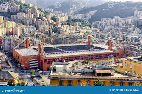 View of the Football Stadium Luigi Ferraris of Genoa, Italy Editorial ...