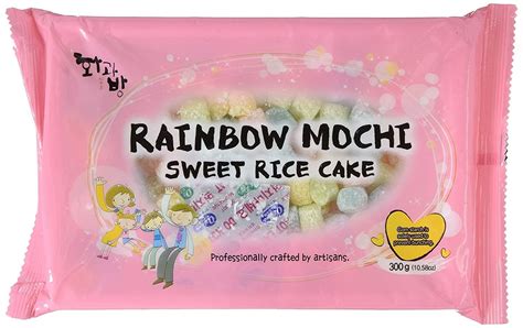 Mochi Sweet Rice Cakes MINI Sweet Rice Cake - Rainbow 300G 10.58oz by ...