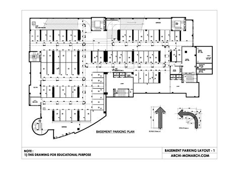 BASEMENT PARKING LAYOUT ONE ⋆ Archi-Monarch