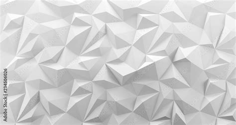 White low poly background texture. 3d rendering. Stock Illustration ...