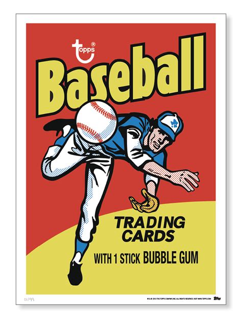 Topps adds vintage baseball card wrappers to its wall art offerings ...