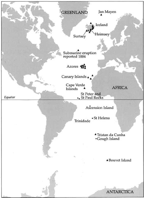 6 Volcanoes and volcanic islands of the Atlantic Ocean. The ...