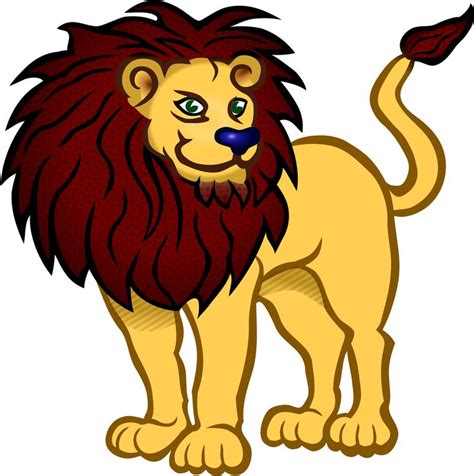 Clipart - lion - coloured | Lion images, Lion pictures, Clip art pictures