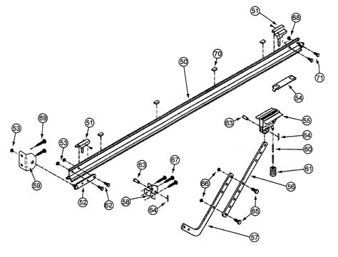 RAIL ASSY Diagram & Parts List for Model cm8600 Genie-Parts Garage-Door ...