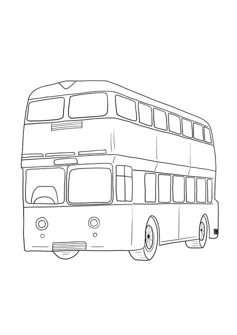 Double Decker Bus Coloring