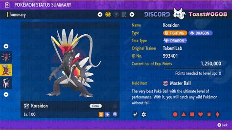 SHINY KORAIDON 6IV RARE Exclusive Pokemon Scarlet & Violet - Etsy