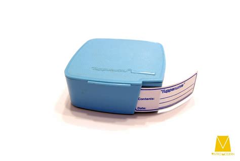 Tupperware Freezer Mate Label Dispenser Blue