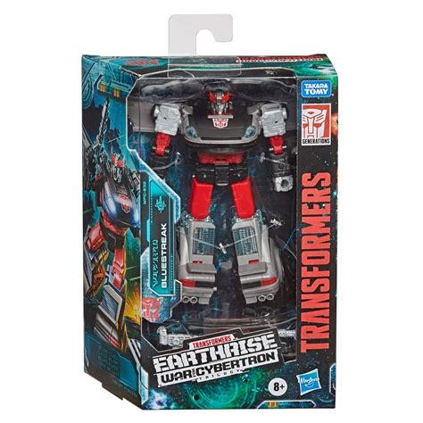 New In Box Image of Transformers Earthrise Bluestreak