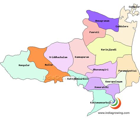 Cuddalore District Population (2019/2020), District Taluks List, Tamil Nadu