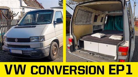 DIY campervan conversion – VW T4 - YouTube