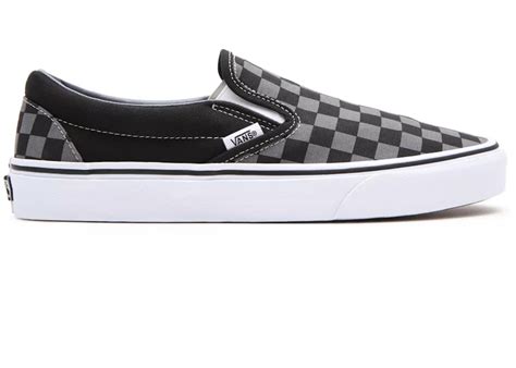 Vans Classic Slip-On Checkerboard Black Grey Men's - VN000EYEBPJ - US