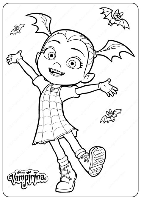 Printable Disney Junior Vampirina Coloring Pages