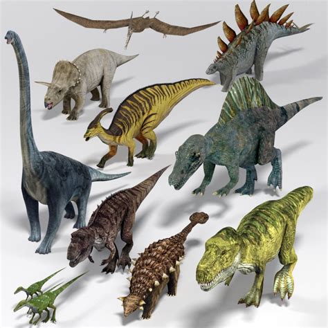 3d model dinosaur pack