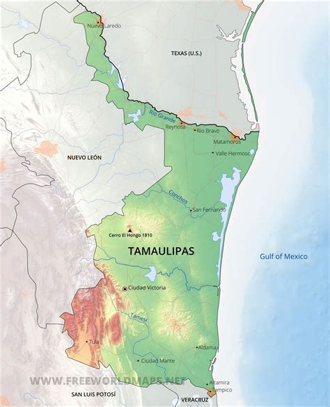 Tamaulipas Map