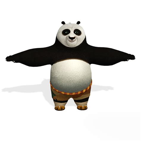 Free OBJ file PO Kung Fu Panda 3D MODEL PO Kung Fu Panda BEAR PET・3D ...