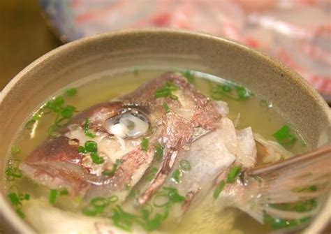 Madai Ushiojiru (Red Sea Bream Fishbone Soup) Recipe by cookpad.japan ...